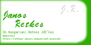 janos retkes business card